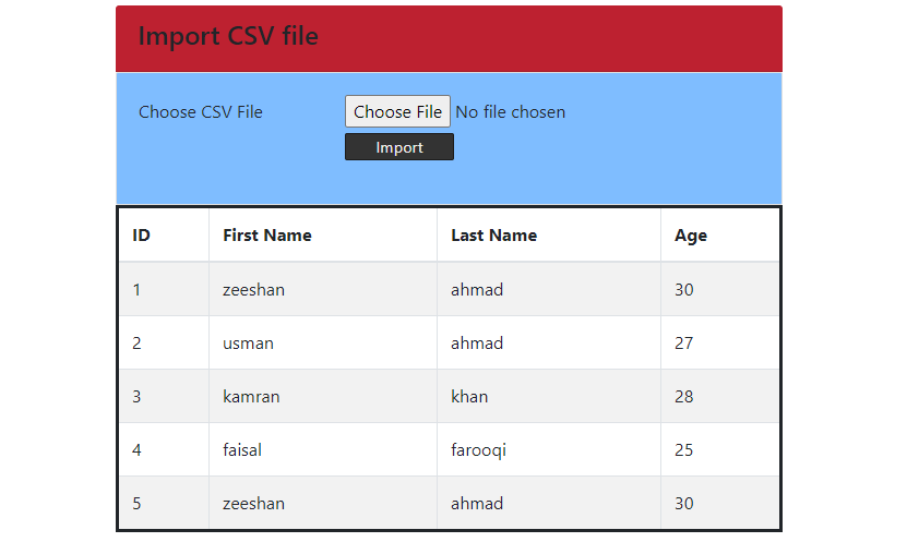 How to Import CSV File Data into MySQL Database Table Using PHP